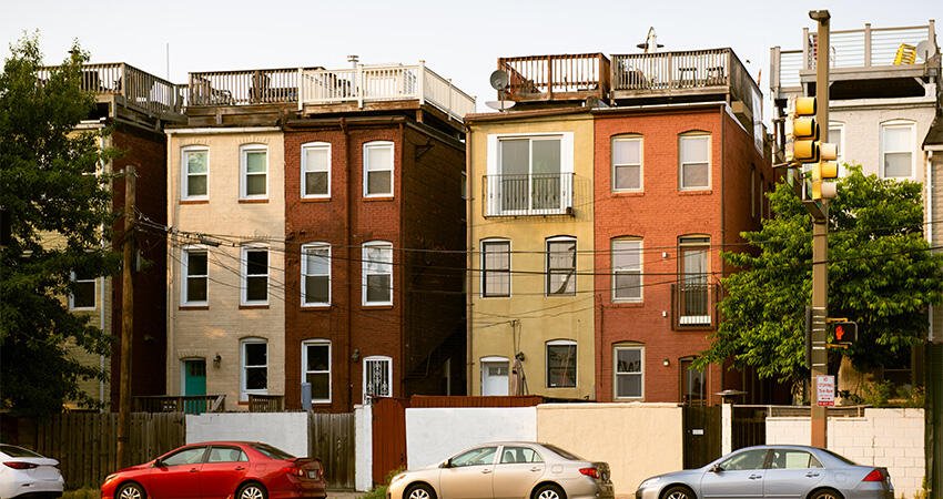Row houses in Baltimore