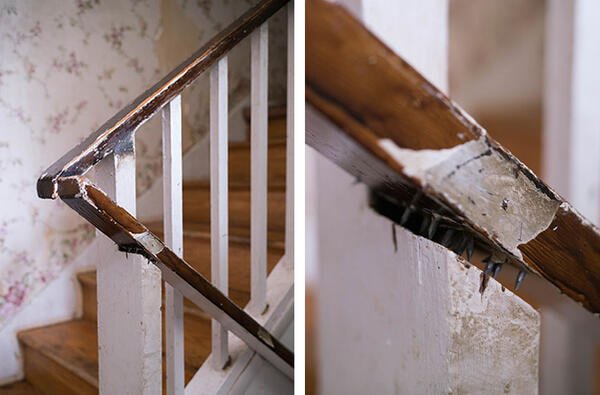 unstable banister photo