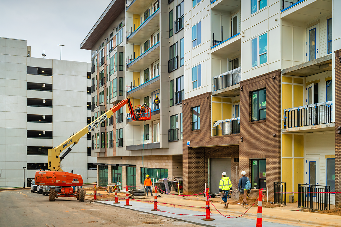 New apartment building under construction