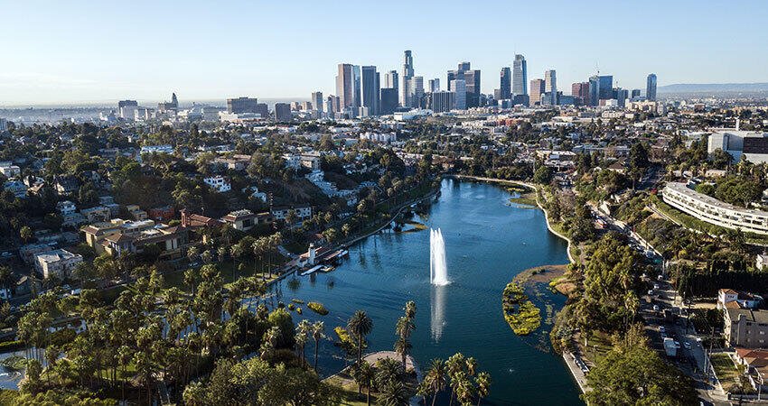 The Antidisplacement Fight in Echo Park Lake, Los Angeles