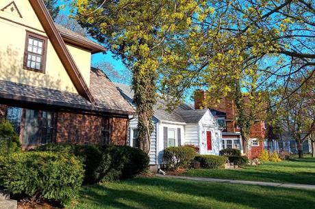An image of suburban houses